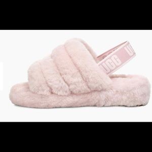 😍Pink Ugg Fluff Yeah Slide Slippers